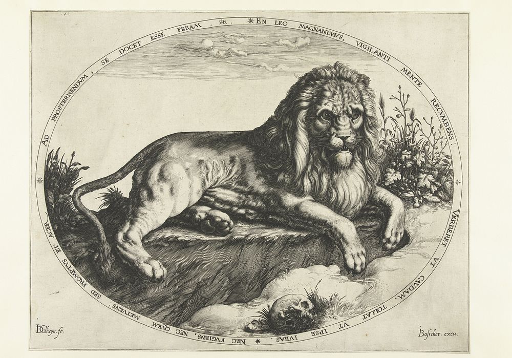 De leeuw (1588 - 1592) by Jacques de Gheyn II, Heyman Jacobi and Joos de Bosscher
