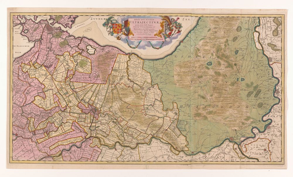 Kaart van de provincie Utrecht en de Veluwe (1682 - 1702) by Luggert van Anse, Bernard de Roy I, Nicolaes Visscher II and…