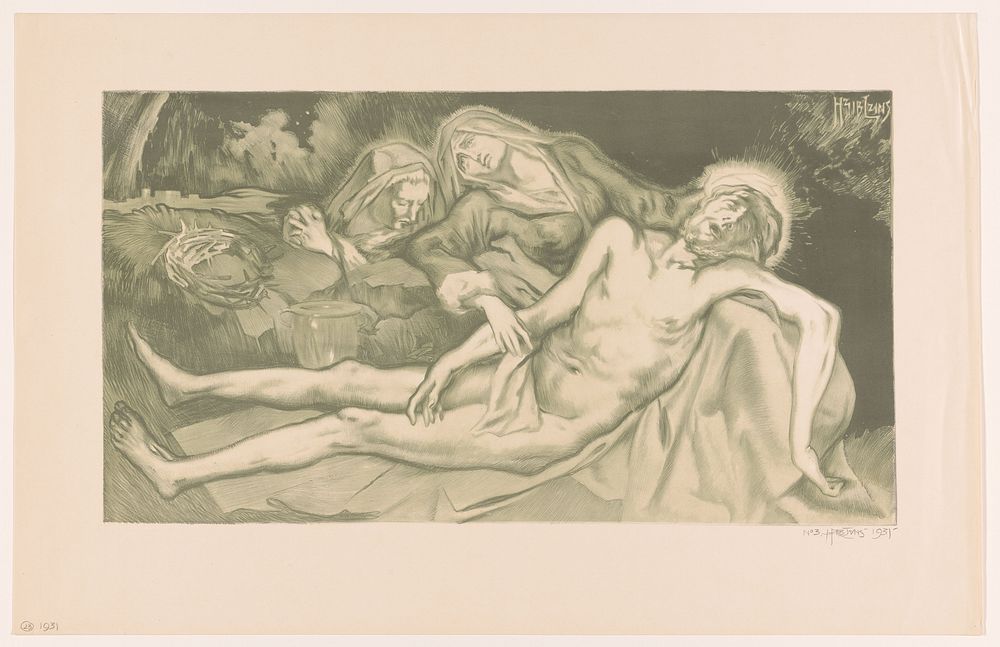 Bewening van Christus (1931) by Huib Luns