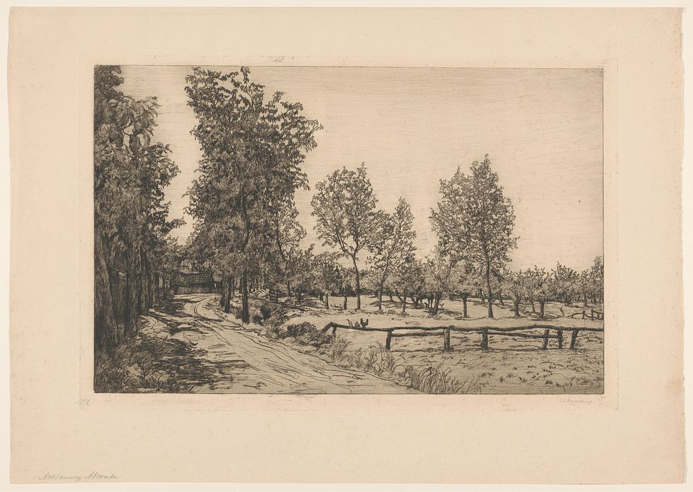 Weg in Abcoude (1882 - 1926) by Gerrit Haverkamp