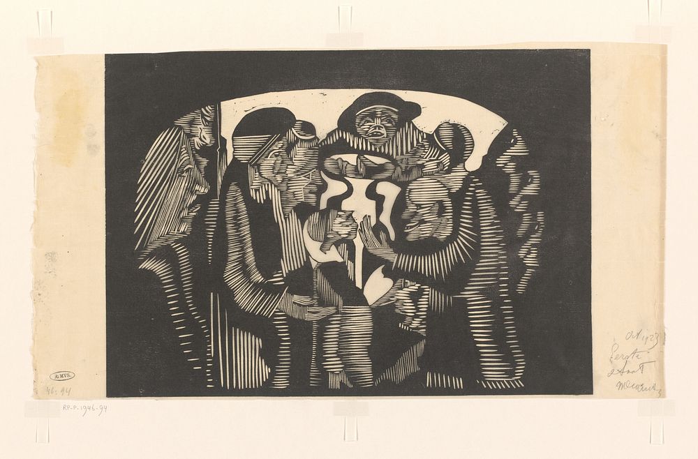 Groep figuren in een boog (1923) by Samuel Jessurun de Mesquita