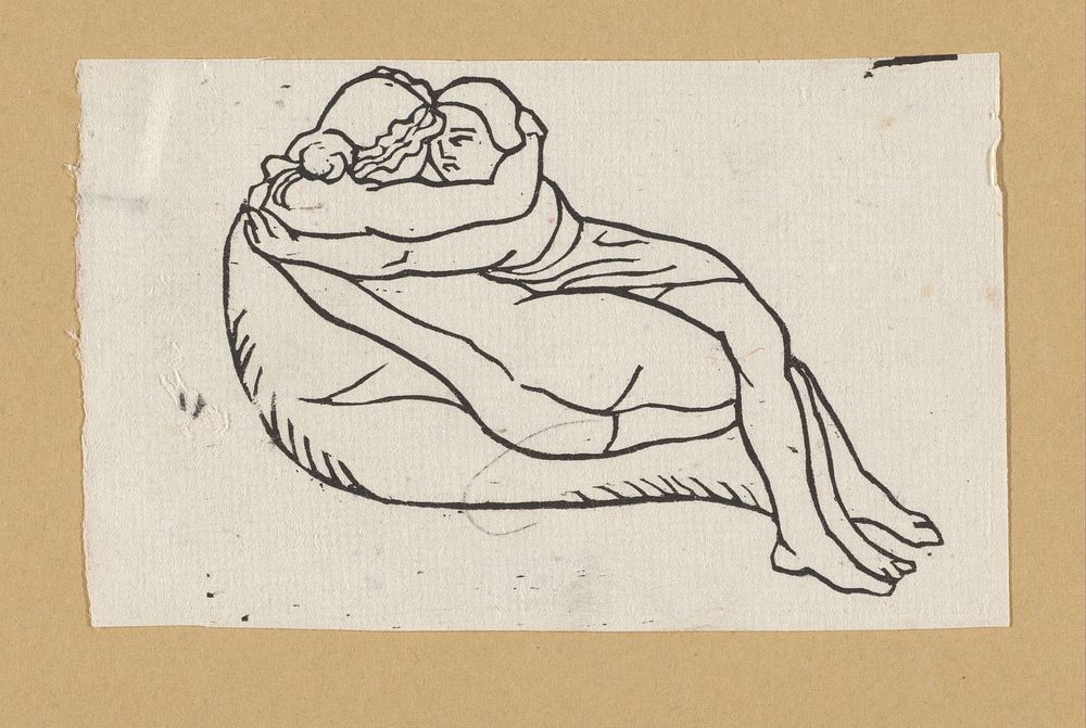 Daphnis en Chloë samen liggend (1937) by Aristide Maillol