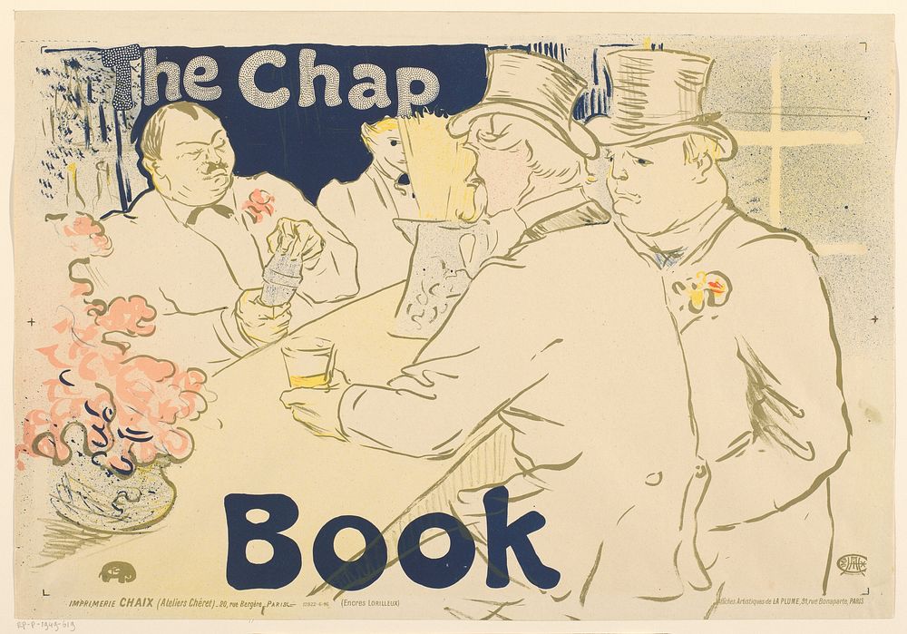 Affiche voor het Amerikaanse tijdschrift The Chap Book (1895) by Henri de Toulouse Lautrec, Imprimerie Chaix, La Plume and…