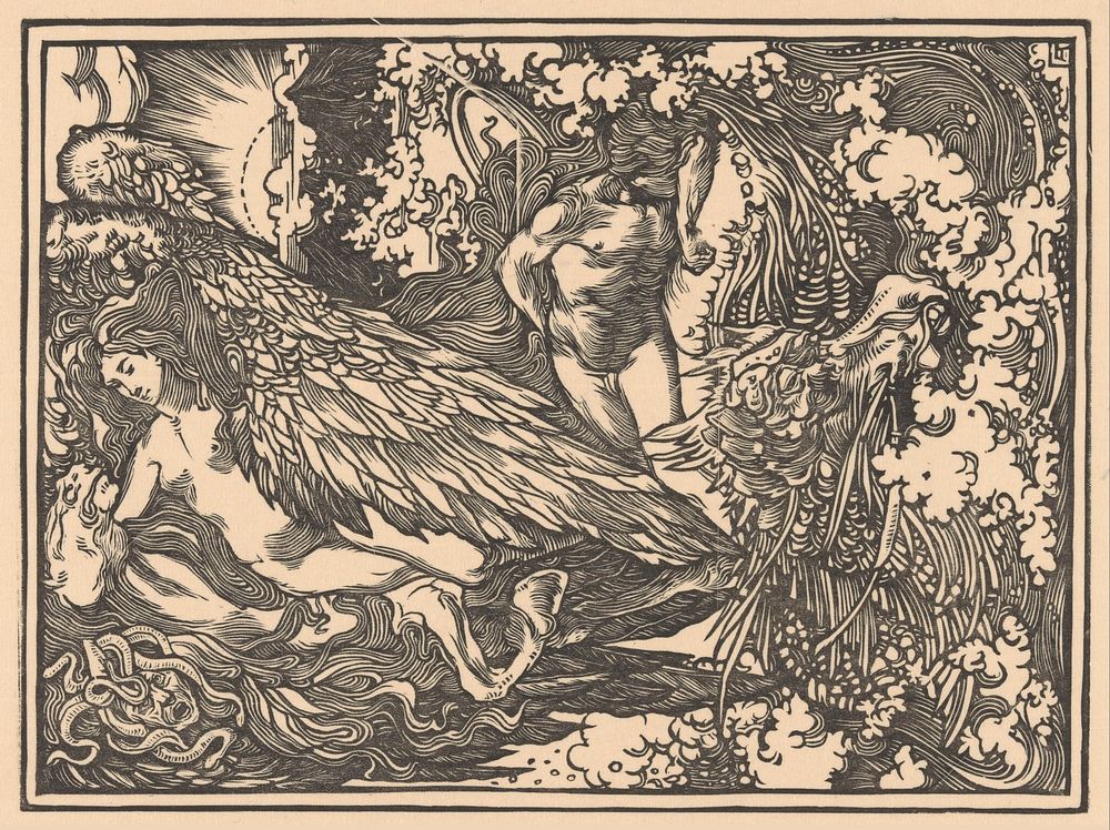 Perseus en Andromeda (1881 - 1934) by Johannes Josephus Aarts