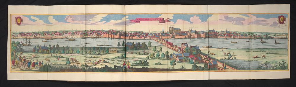 Gezicht op Nantes (c. 1600 - c. 1699) by anonymous and Anna Beeck