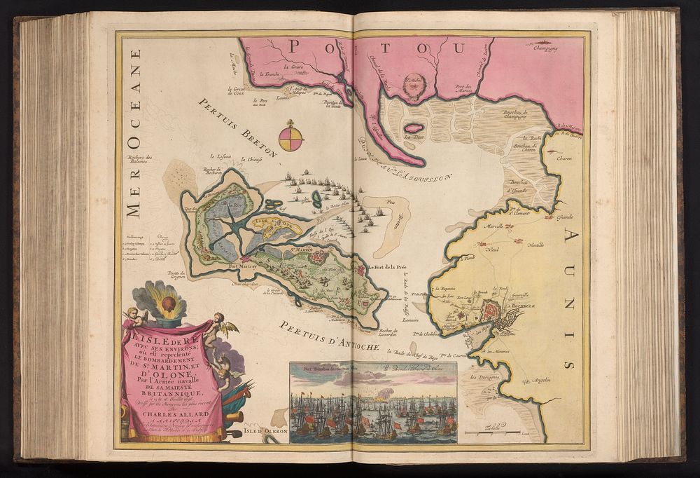 Kaart van Île de Ré (after 1696 - 1709) by anonymous, Laurens Scherm, Carel Allard, Laurens Scherm, Carel Allard, Anna Beeck…