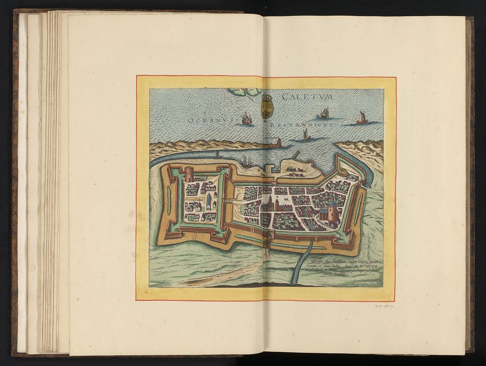 Plattegrond van Calais (1657) by anonymous, Johannes Janssonius and Anna Beeck