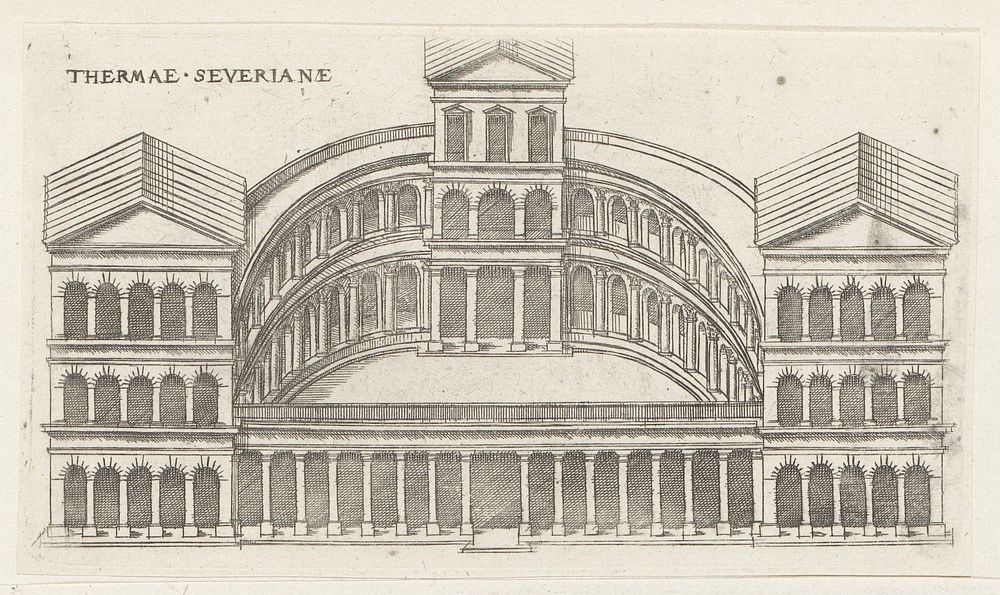 Thermen van Septimius Severus (1584) by Jacques Androuet, Denis Duval and Jacobus van Savoye Nemours
