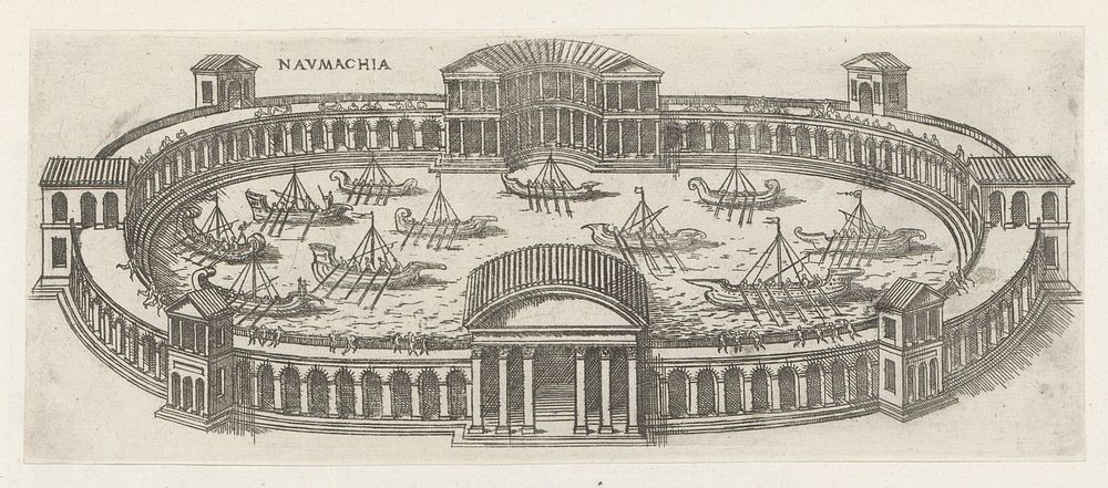 Naumachia (1584) by Jacques Androuet, Denis Duval and Jacobus van Savoye Nemours
