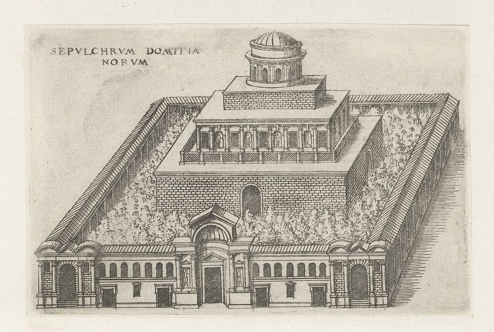 Bouwwerk te Rome (1584) by Jacques Androuet, Denis Duval and Jacobus van Savoye Nemours