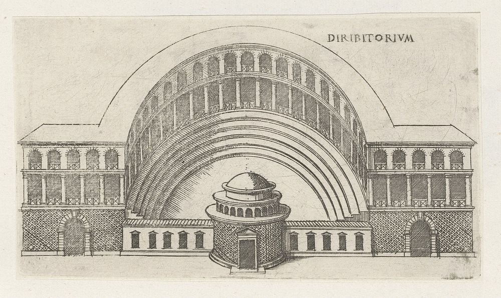 Het Diribitorium te Rome (1584) by Jacques Androuet, Denis Duval and Jacobus van Savoye Nemours