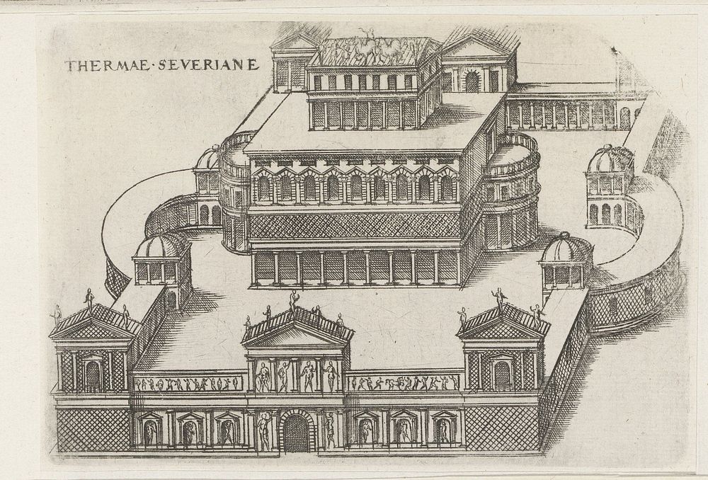 Thermen van Septimius Severus te Rome (1584) by Jacques Androuet, Denis Duval and Jacobus van Savoye Nemours