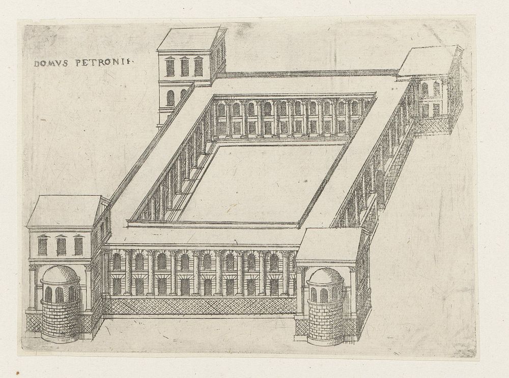 De Domus Petronius Maximus te Rome (1584) by Jacques Androuet, Denis Duval and Jacobus van Savoye Nemours