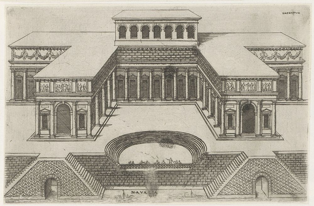 Haven te Rome (1584) by Jacques Androuet, Denis Duval and Jacobus van Savoye Nemours