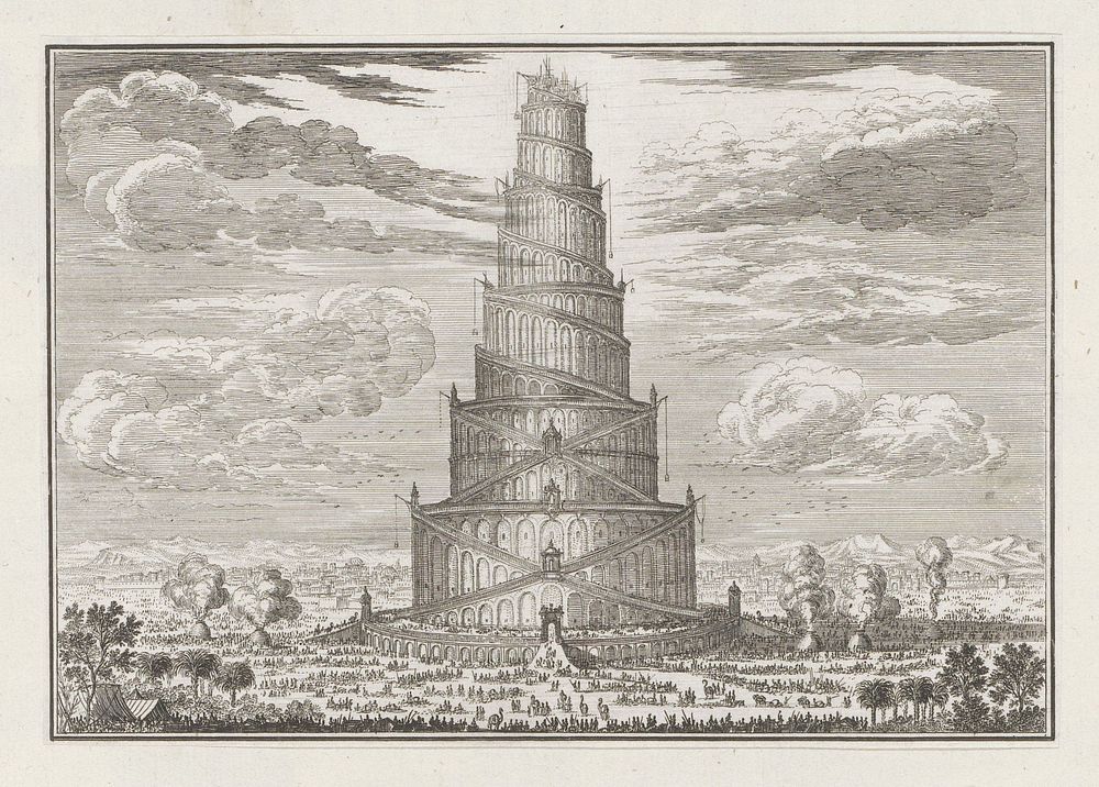 Toren van Babel (1600 - 1699) by anonymous