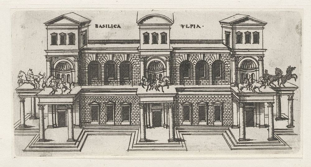 Basilica Ulpia (1584) by Jacques Androuet, Denis Duval and Jacobus van Savoye Nemours