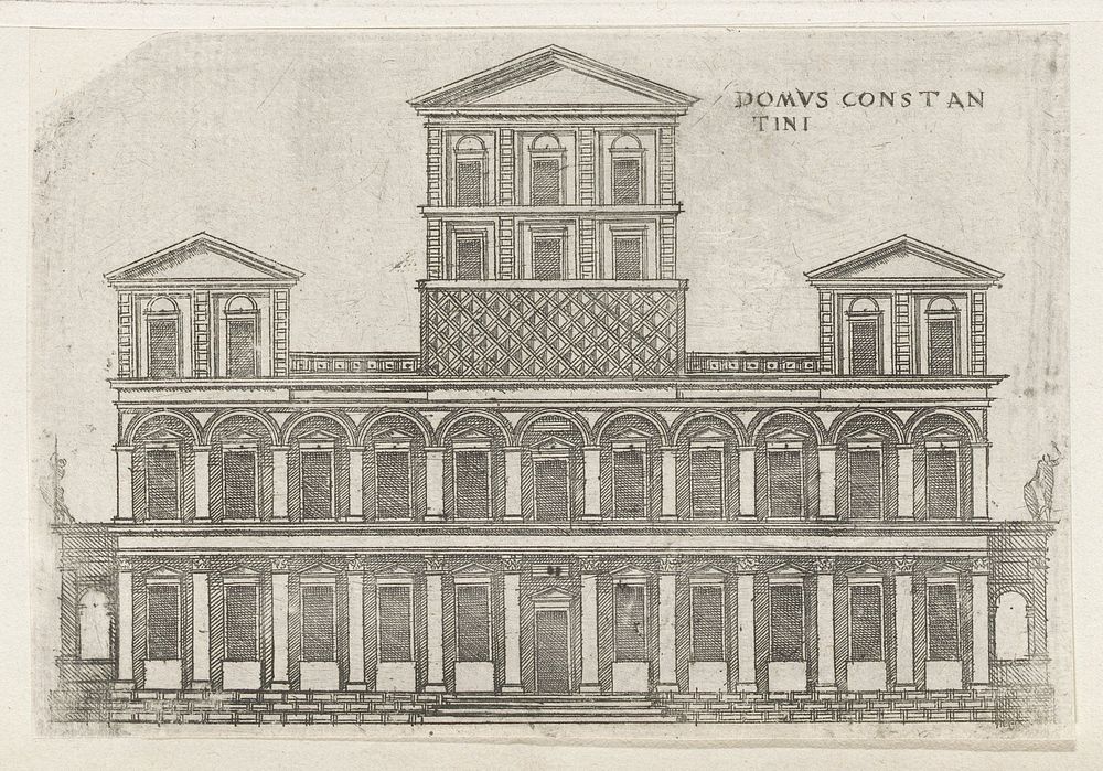 Huis van keizer Constantijn te Rome (1584) by Jacques Androuet, Denis Duval and Jacobus van Savoye Nemours