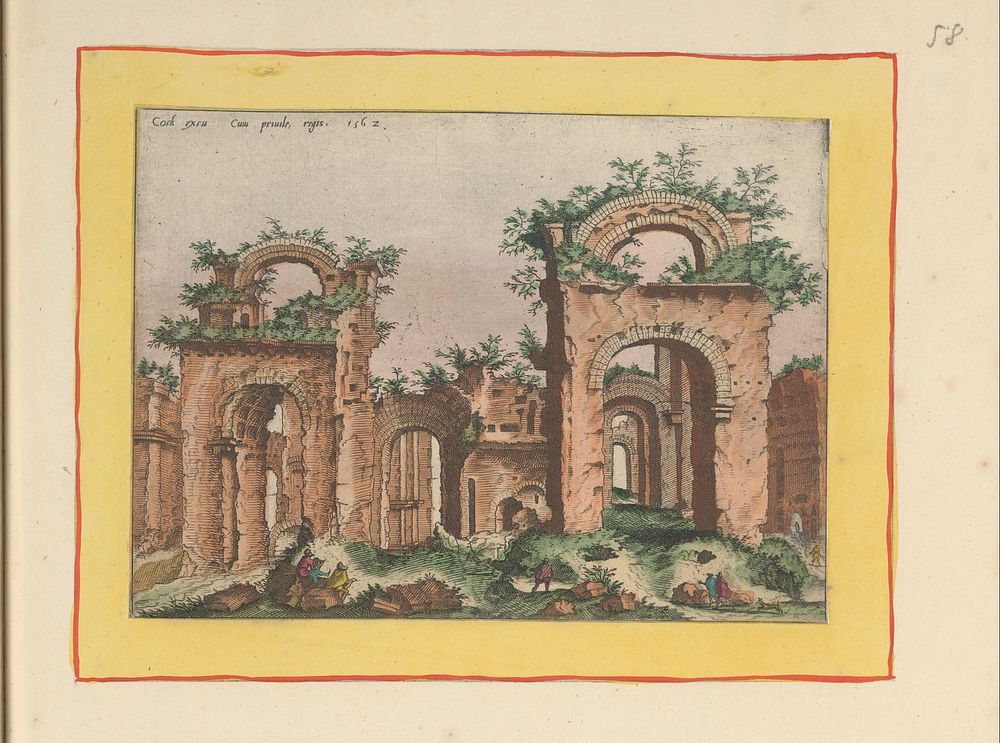 Ruïnes met bogen (1693 - 1717) by Joannes van Doetechum I, Lucas van Doetechum, Hieronymus Cock, Hieronymus Cock and Anna…