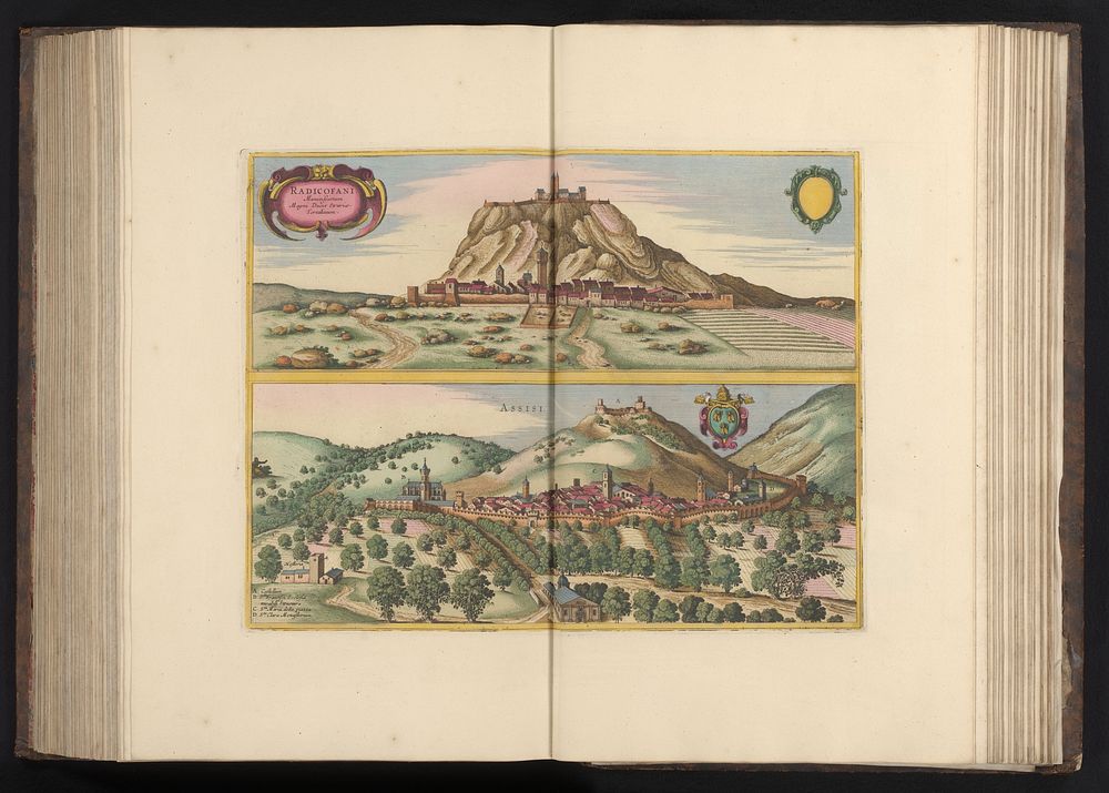 Radicofani en Assisi (1693 - 1717) by Wenceslaus Hollar and Anna Beeck