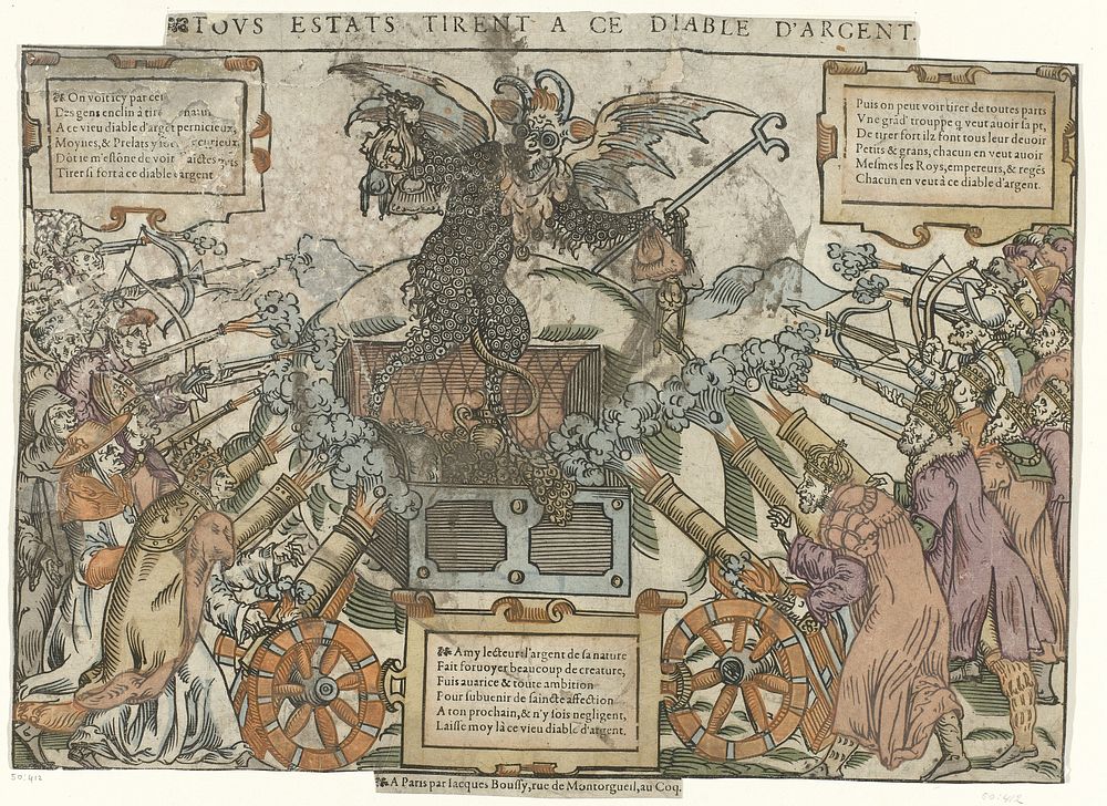 Aanval op de geldduivel (1578 - 1581) by anonymous and Jacques Boussy