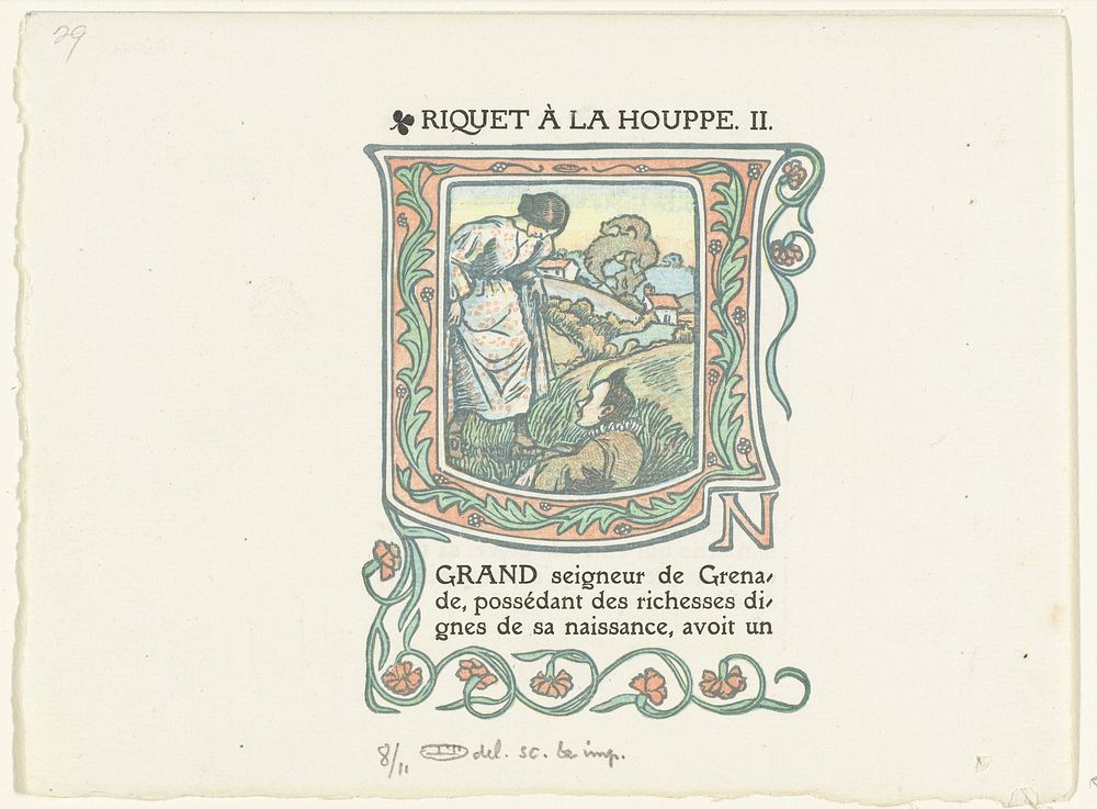 Hoofdletter U (1907) by Lucien Pissarro, Lucien Pissarro and Lucien Pissarro