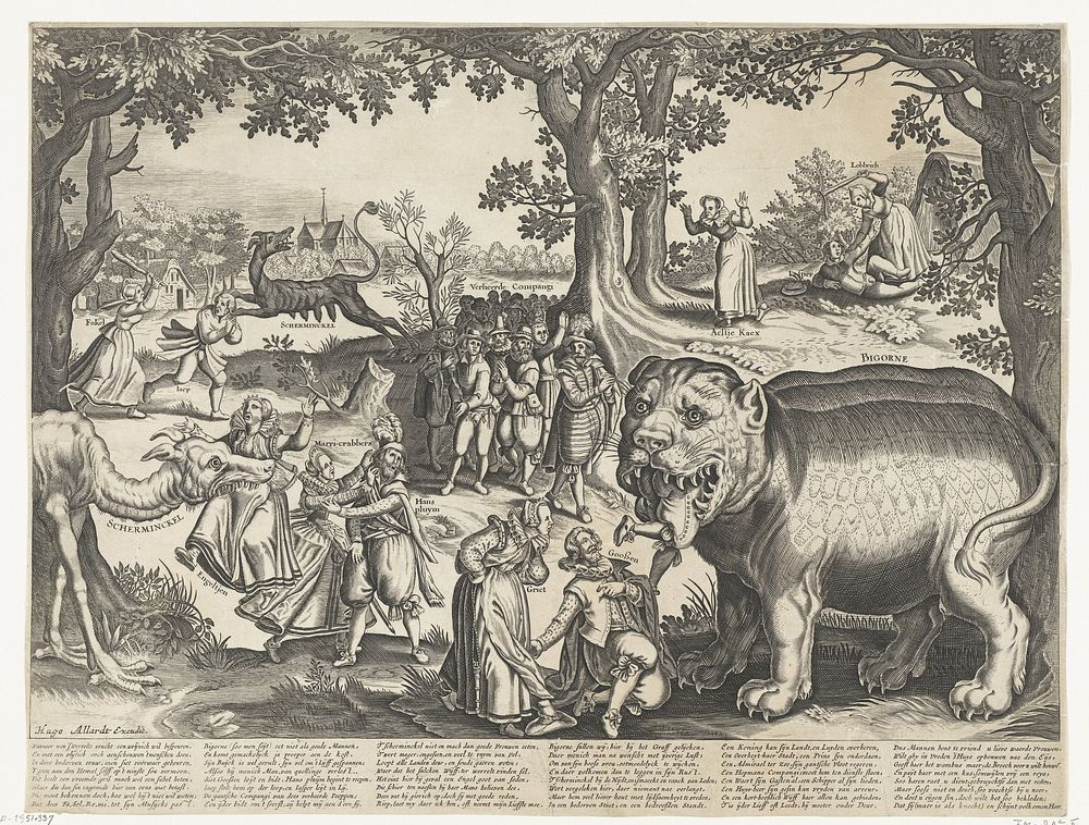 Bigorne en Scherminckel (1640 - 1680) by anonymous and Hugo Allard I