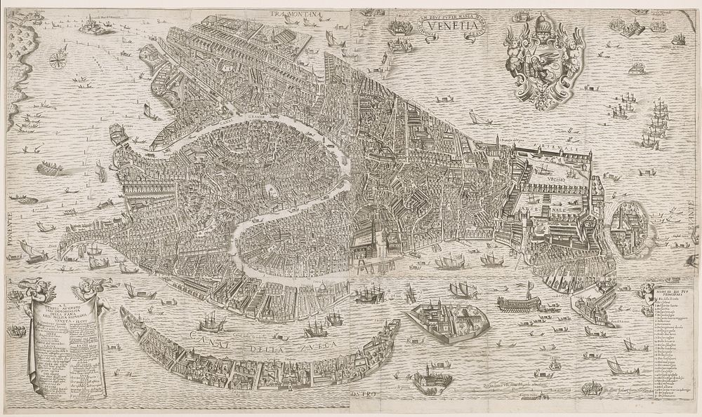 Plattegrond van Venetië (1603 - 1655) by anonymous and Stefano Scolari