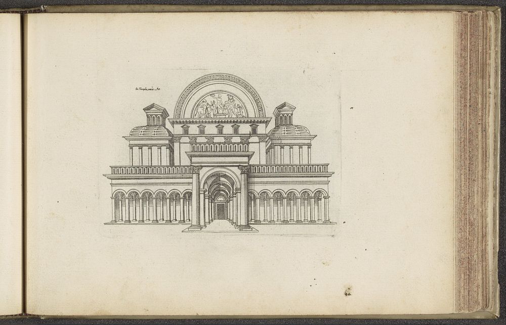 Tempel met halfrond timpaan (1550) by Jacques Androuet and Jacques Androuet