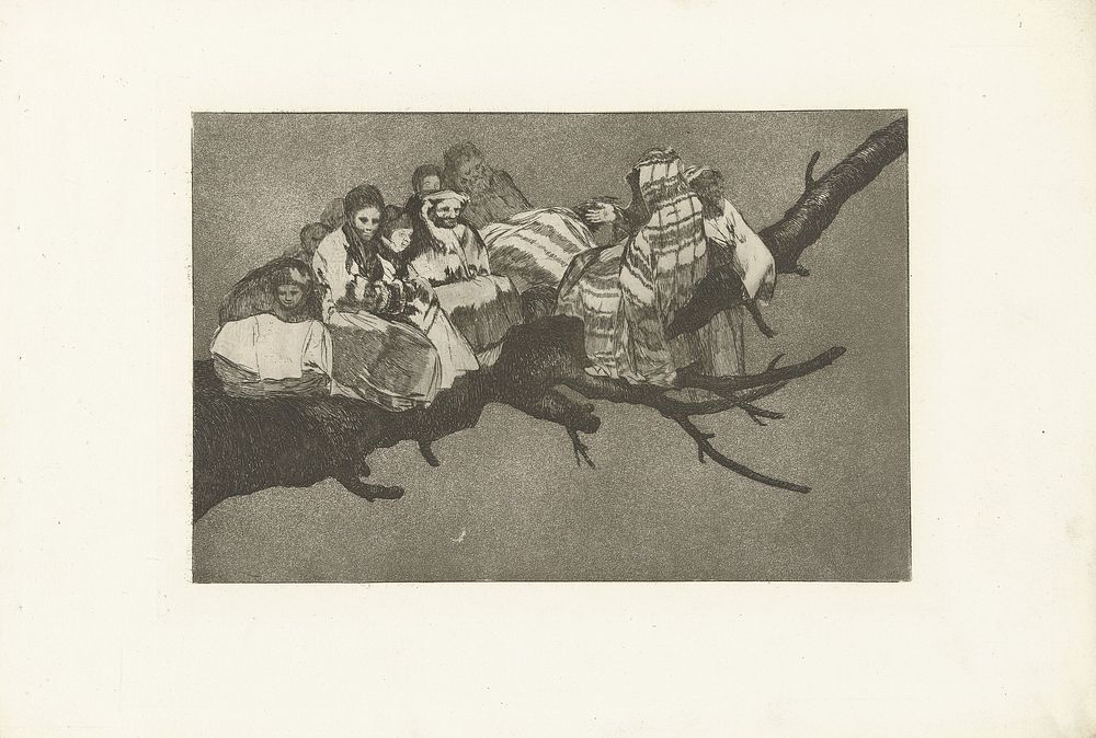 Belachelijke dwaasheid (1864) by Francisco de Goya, Francisco de Goya and Real Academia de Nobles Artes de San Fernando