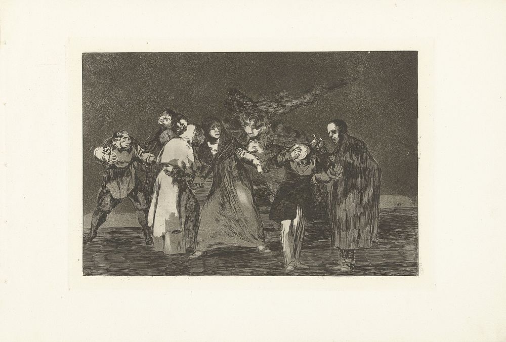 Drievoudige dwaasheid (1864) by Francisco de Goya, Francisco de Goya and Real Academia de Nobles Artes de San Fernando