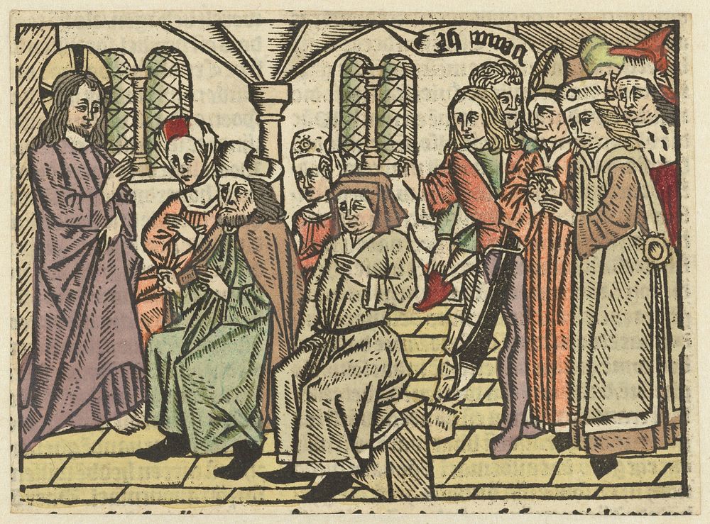 Prediking van Christus (1485 - 1491) by Meester van Antwerpen I