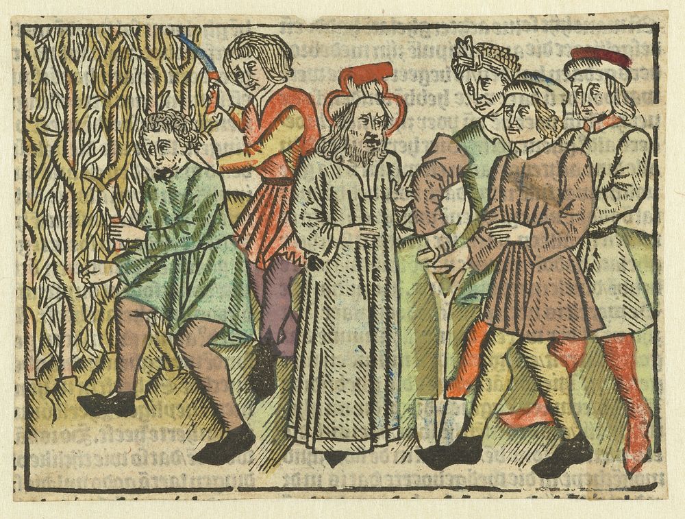 Parabel van de werkers in de wijngaarde (1485 - 1491) by Meester van Antwerpen I