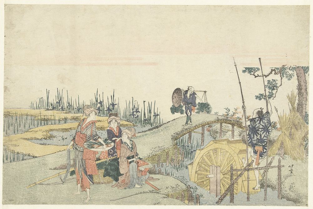 Planting Rice (c. 1815 - c. 1820) by Katsushika Hokusai