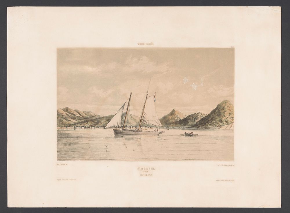 Sint-Maarten (1860 - 1862) by jonkheer Jacob Eduard van Heemskerck van Beest, Gerard Voorduin, Steendrukkerij de Industrie…