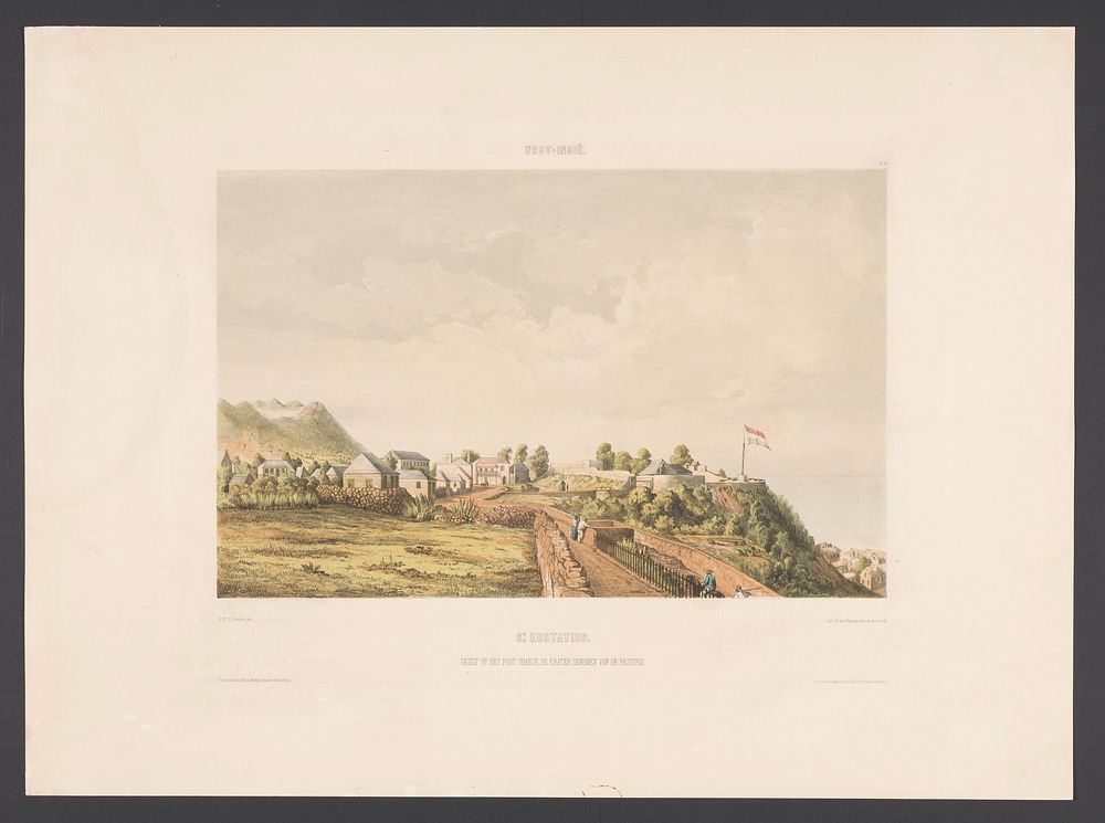 Sint-Eustatius (1860 - 1862) by jonkheer Jacob Eduard van Heemskerck van Beest, Gerard Voorduin, Steendrukkerij de Industrie…