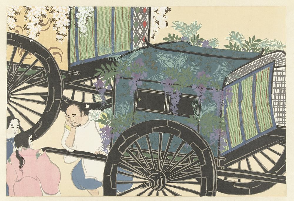 Wisteria (1909) by Kamisaka Sekka and Yamada Naosaburo