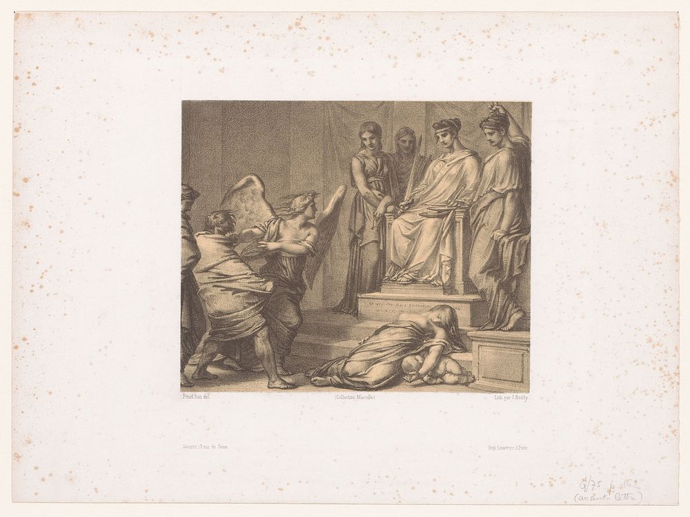 Nemesis en Themis (1849) by Julien Léopold Boilly, Pierre Prud hon, Joseph Rose Lemercier and Sieurin