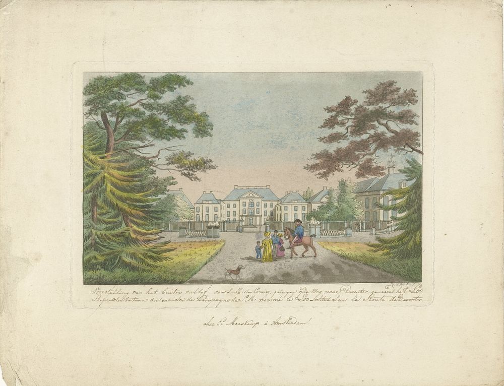 Paleis Het Loo te Apeldoorn (1816 - 1833) by Roelof van der Meulen and Evert Maaskamp
