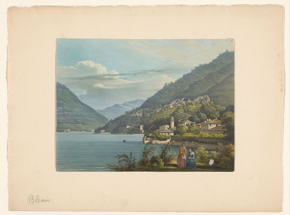 Gezicht op Blevio aan het Comomeer (1800 - 1899) by anonymous