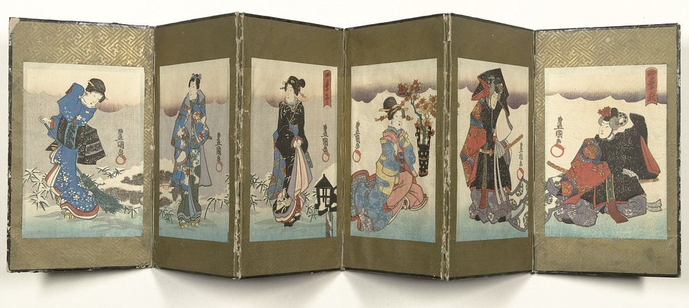Herfst en winter (1800 - 1880) by Utagawa Kunisada I