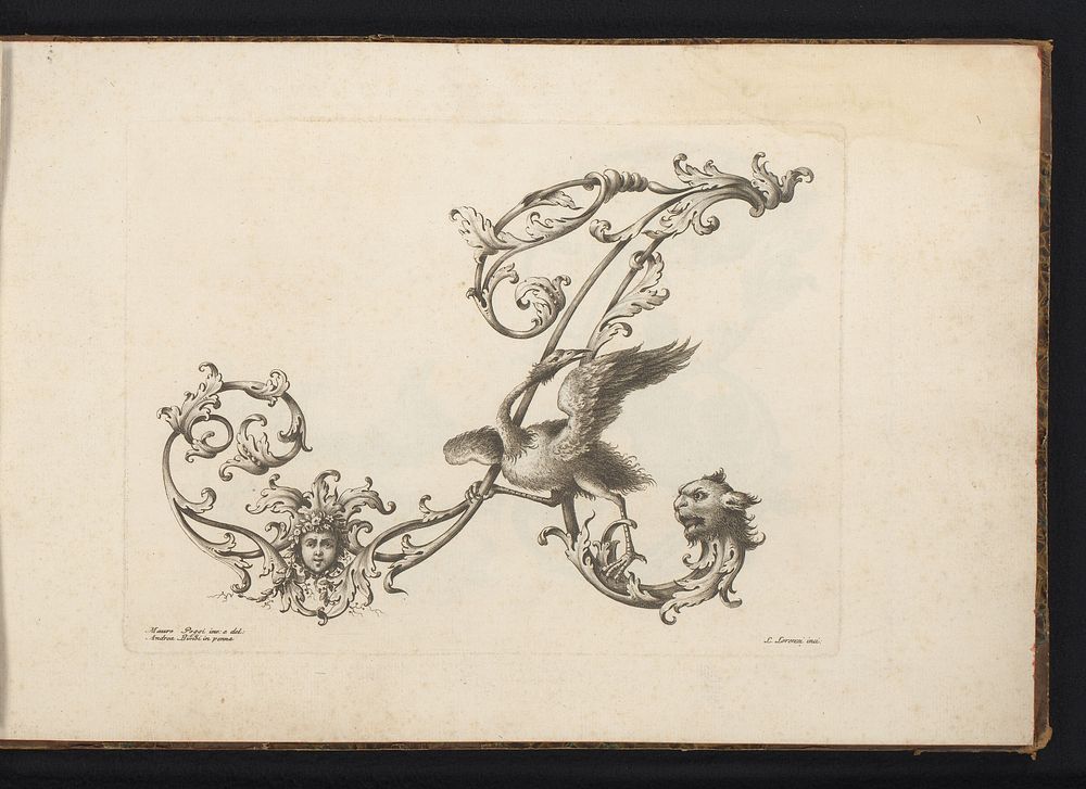 Ornamentele letter A (1745 - 1765) by Lorenzo Lorenzi, Mauro Poggi and Andrea Bimbi