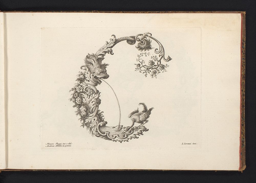 Ornamentele letter C (1745 - 1765) by Lorenzo Lorenzi, Mauro Poggi and Andrea Bimbi