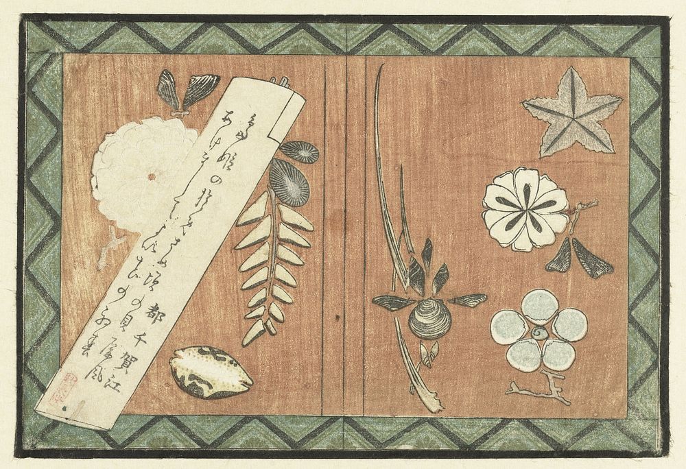A Painting Made of Shells (1797) by anonymous and Miyako no Chikae