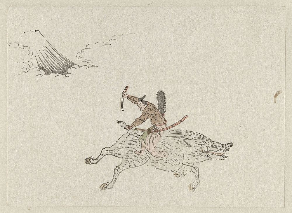 Egoyomi voor het jaar van het zwijn (1791) by anonymous