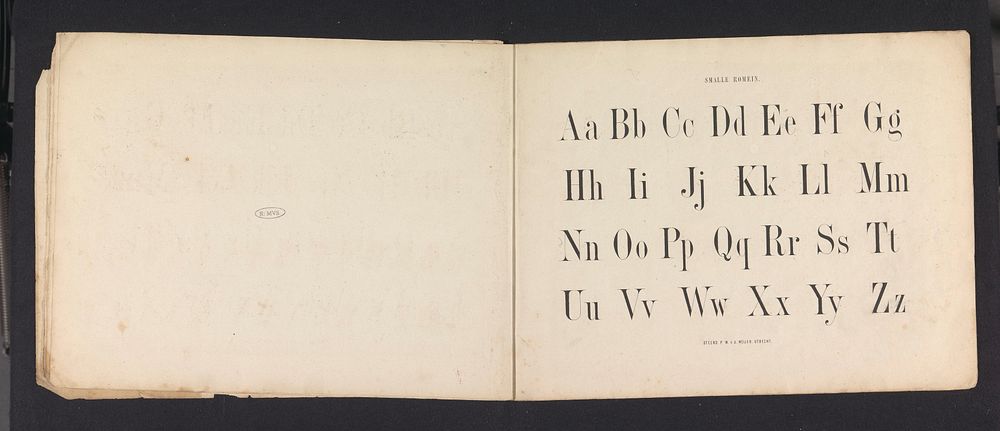 Alfabet in Romein (1855) by Pieter Wilhelmus van de Weijer, Pieter Wilhelmus van de Weijer and C van der Post II