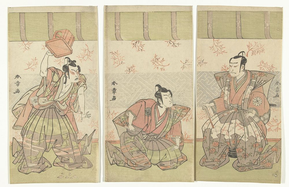 Acteurstriptiek (c. 1770) by Katsukawa Shunsho
