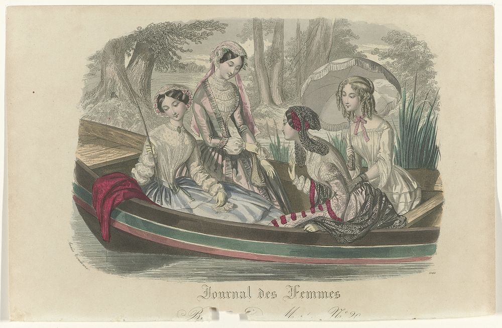 Journal des Femmes, ca. 1850, No. 1546 (c. 1850) by Anaïs Colin Toudouze and anonymous
