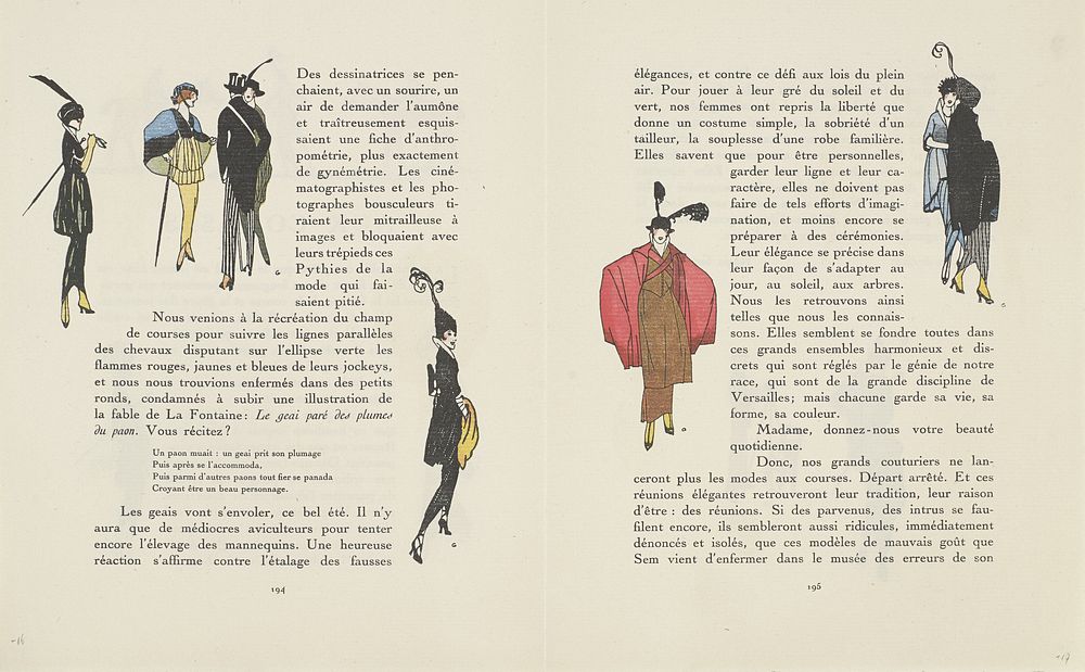 Gazette du Bon Ton, 1914 - No. 6, p. 194: Aux Courses (1914) by Francisco Javier Gosé, anonymous, Lucien Vogel, Paul…
