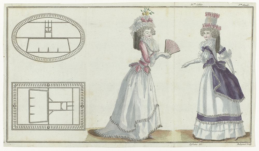 The First Fashion Magazine (1788) by A B Duhamel, Defraine and Buisson