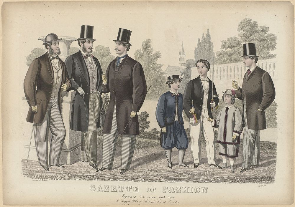 Gazette of Fashion, April 1863 (1863) by anonymous, Edward Minister and Son and Leroy